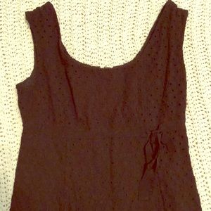 Ann Taylor Black Eyelet Dress